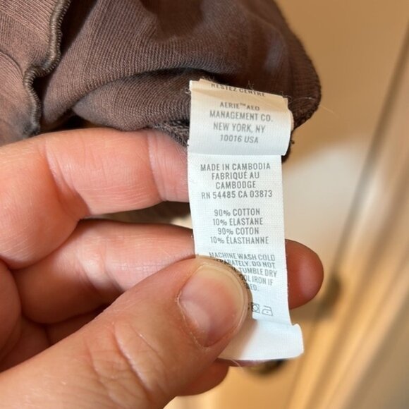 L Aerie Offline brown ribbed mini skirt - Picture 5 of 6